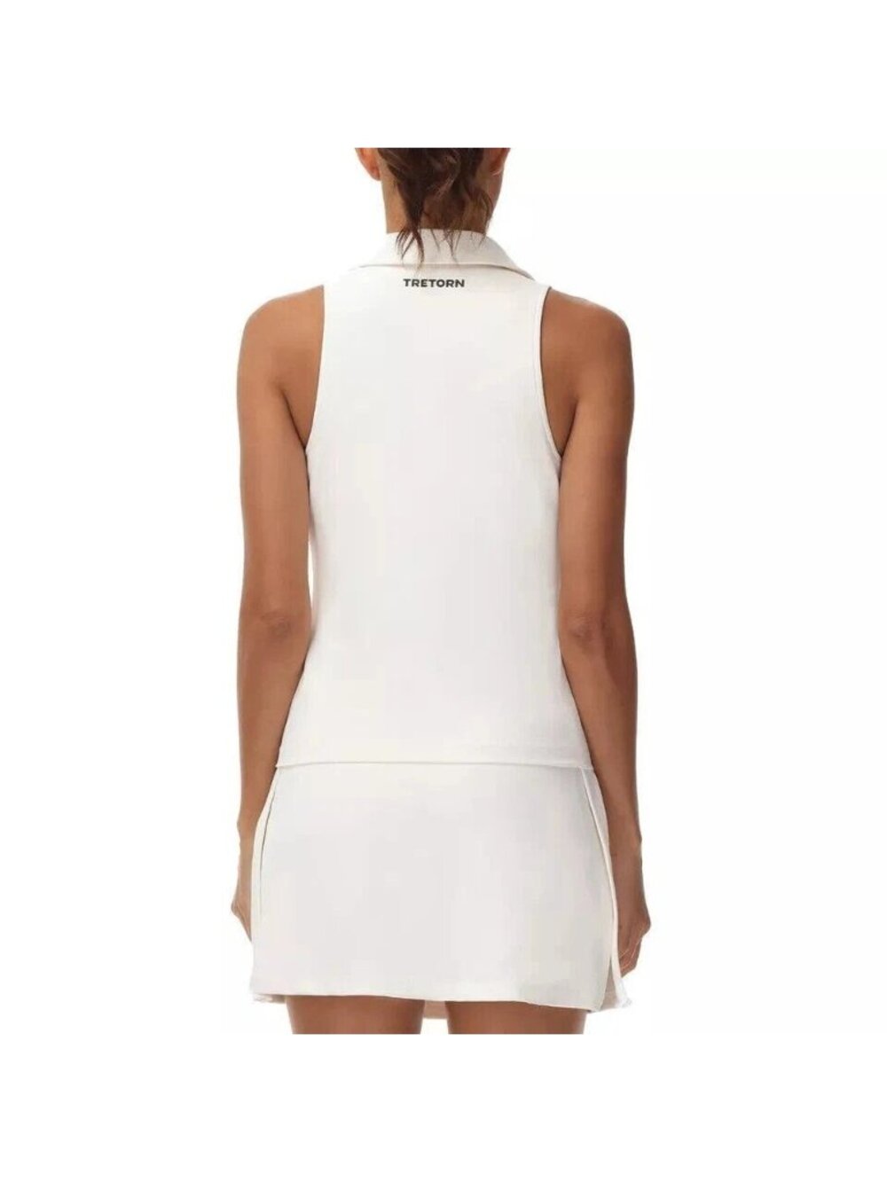NWT Tretorn Women's M White Sleeveless Active Tenis Polo Tank Top  J1947 - Picture 2 of 14